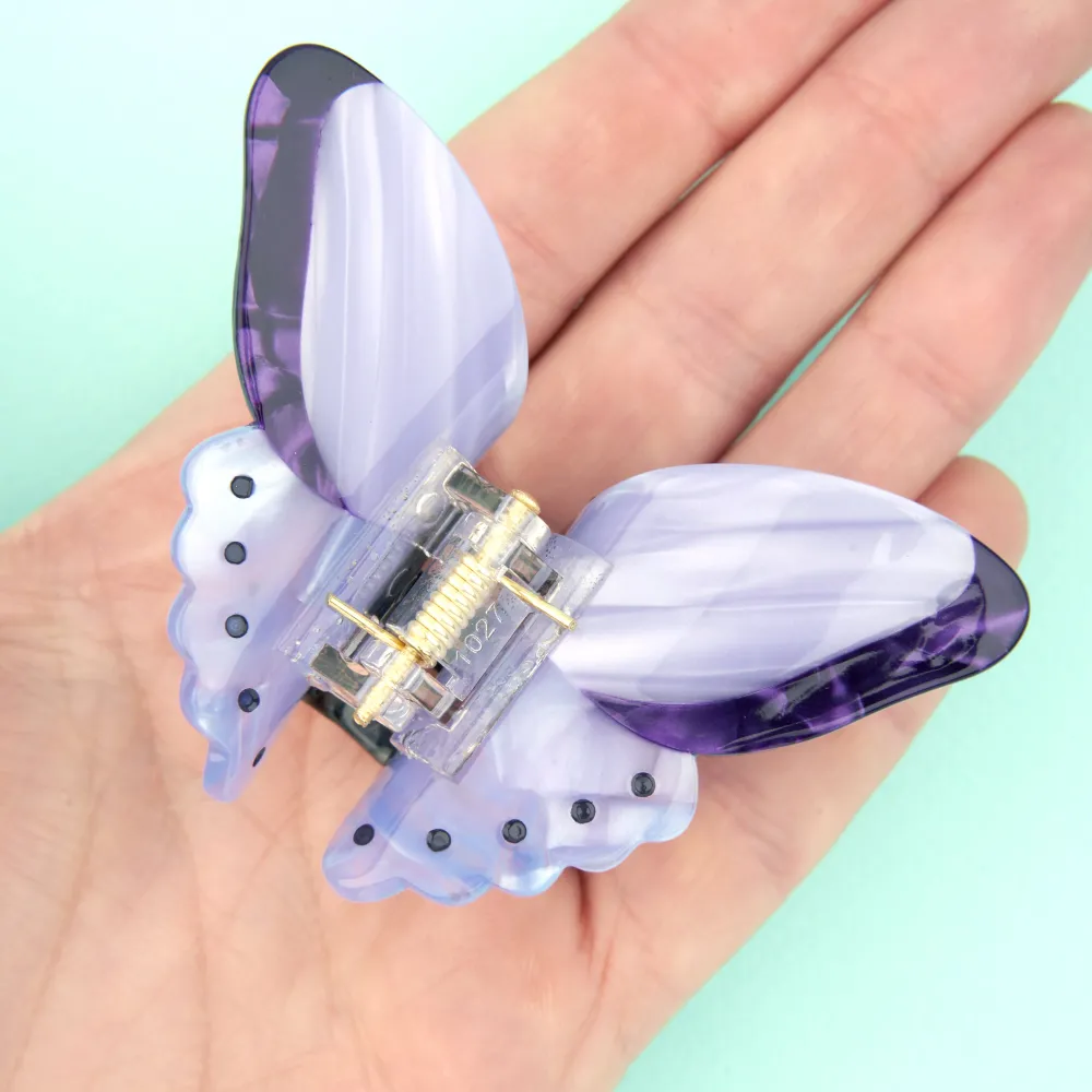 Store Pince à cheveux Papillon Mauve Pinces À Cheveux