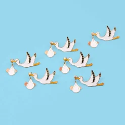 Clearance Pin's Cigogne - Bébé Blanc Pin's