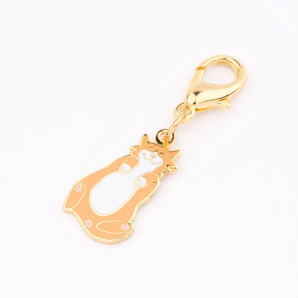 Discount Porte-clé - Médaille Chat Roux Porte-clés