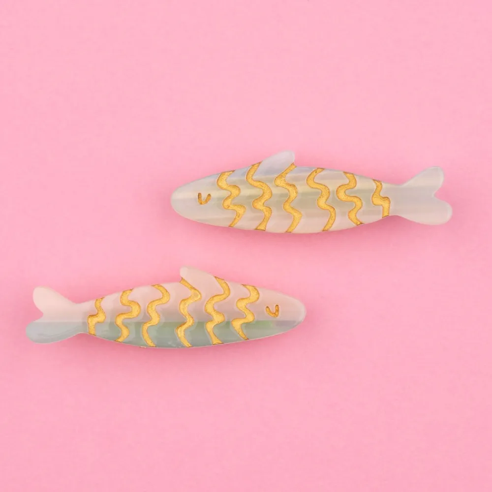 Cheap Set Barrettes Sardines Barrettes