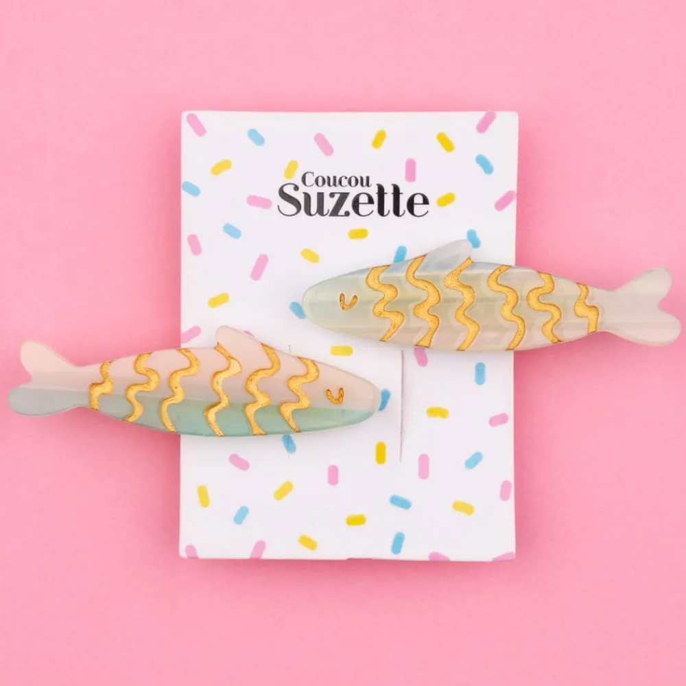 Cheap Set Barrettes Sardines Barrettes